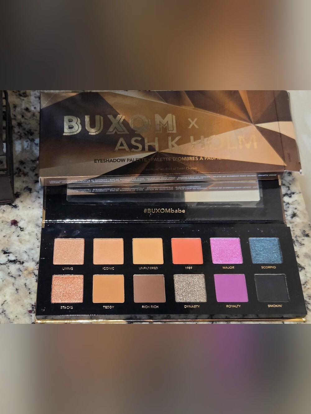 Buxom x Ash K Holm Eyeshadow Palette 12 Shade Limited Edition New